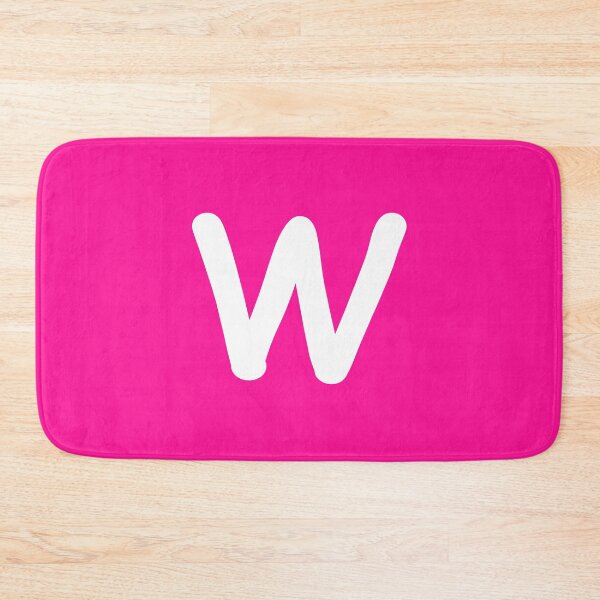 Item preview, Pink Letter W Capital Alphabet Girls Birthday Gift designed and sold by Shariss.