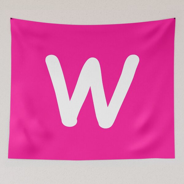 Item preview, Pink Letter W Capital Alphabet Girls Birthday Gift designed and sold by Shariss.