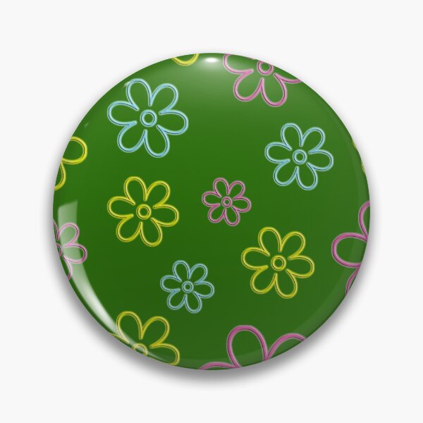 Item preview, Flower power in neon light – green, pink, blue, yellow designed and sold by Gerda Auterith.