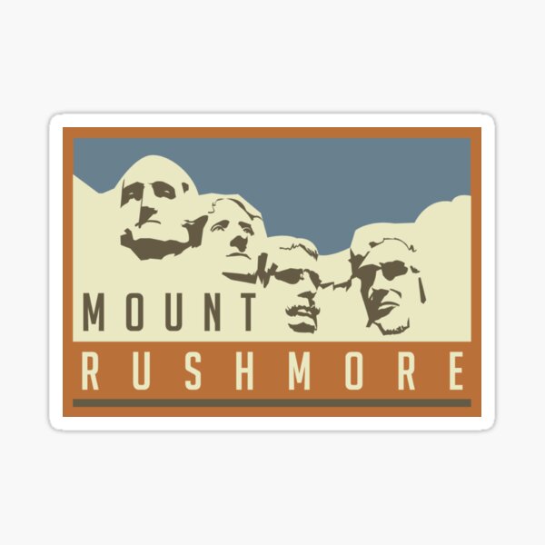 Item preview, Mount Rushmore stickers! designed and sold by alexyarrish.