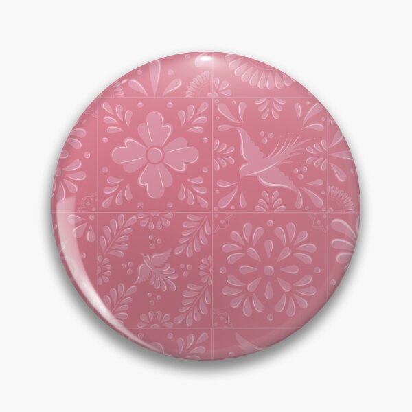 Item preview, Mexican Light Pink Talavera Tile Pattern by Akbaly designed and sold by Akbaly.
