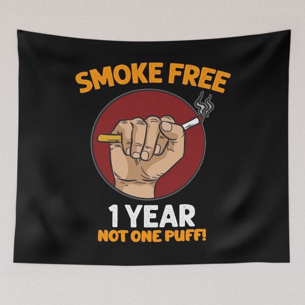 Item preview, 1 Year Smoke Free Not One Puff anniversary designed and sold by Moonpie90.