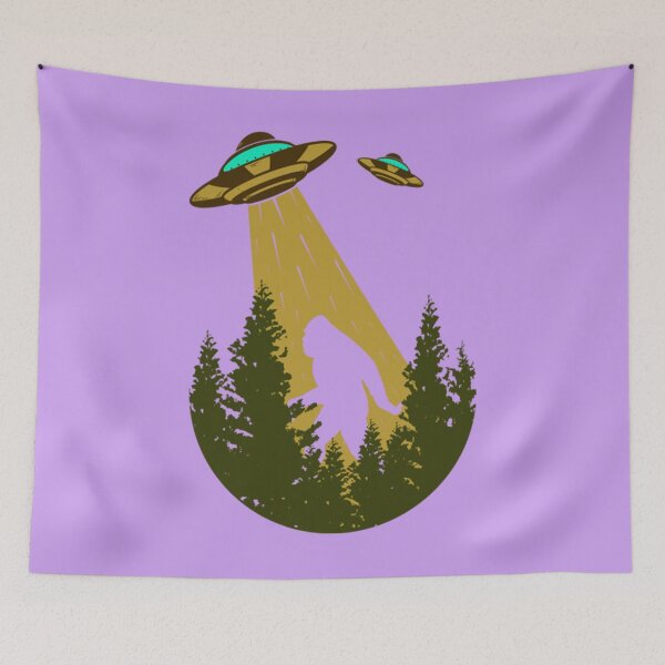 Item preview, Bigfoot UFO Abduction sasquatch Alien Birthday Gift  designed and sold by WashedInFaith.