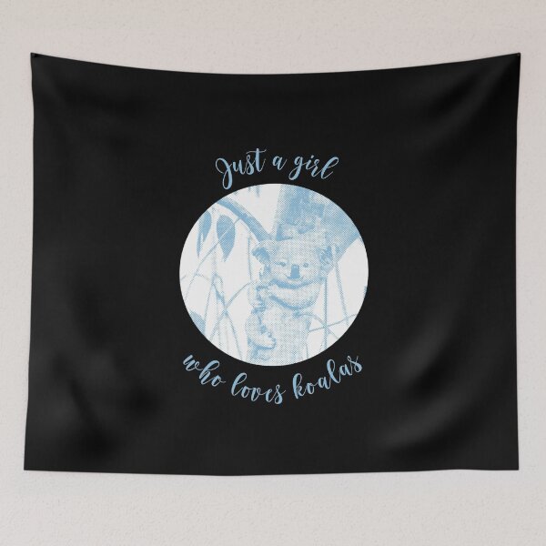 Item preview, Just a girl who loves koalas halftone design designed and sold by arkantus.