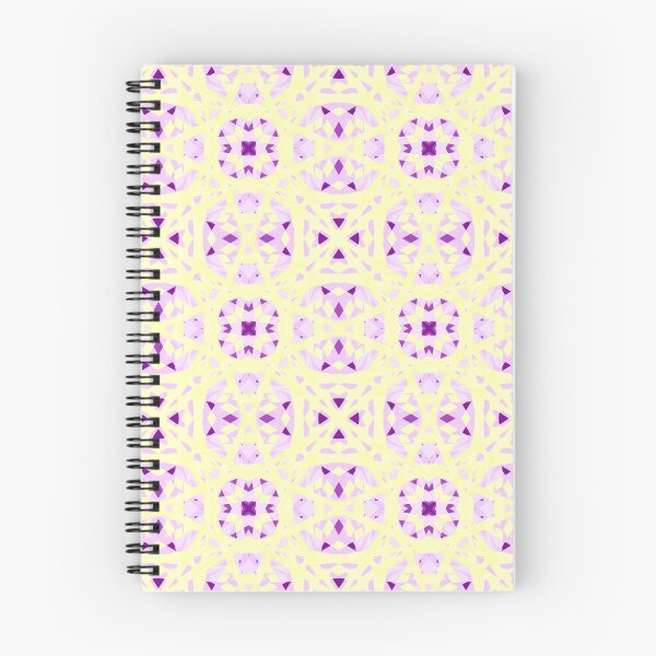 Item preview, Pretty Cottagecore Fresh Summer Yellow Purple Moroccan Islamic Geometric Chintz Design Pattern  designed and sold by PatternPerfect.