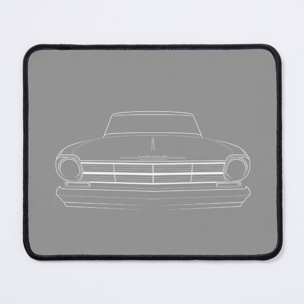 Item preview, 1962 Chevy 2 Nova - front stencil, white designed and sold by mal-photography.
