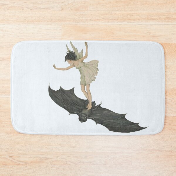 Item preview, Witch on her Black Bat Vintage Fairy Illustration By Ida Rentoul Outwaite  designed and sold by Bellathewilde.