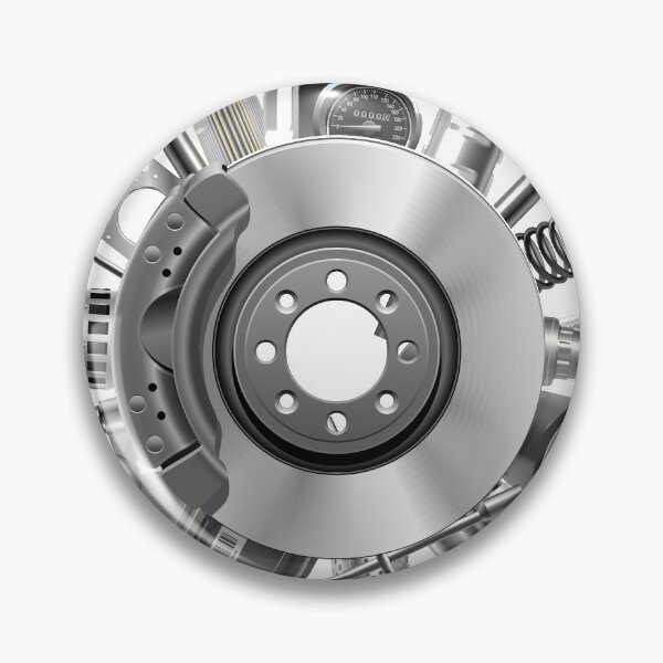 Item preview, Gray steel rotor disc, auto parts, art, print, angle, photography, bicycle. designed and sold by Senior-Kuzmin.