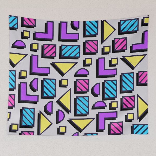 Item preview, 80s Colorful Memphis Vaporwave Pattern designed and sold by designandclouds.