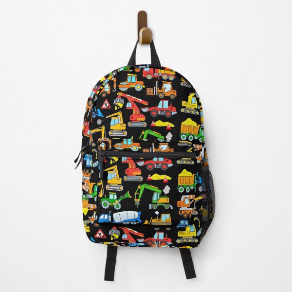 Mochila personalizada para camión con lonchera, juego de 3 mochilas  escolares a juego, bonita bolsa naranja y estuche para lápices
