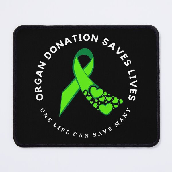 Item preview, Organ Donation Saves Lives, Green Ribbon. designed and sold by teamtransplant.