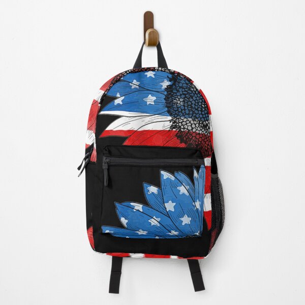 Item preview, American Flag Sunflower Drawing 4th July designed and sold by lindafrances.