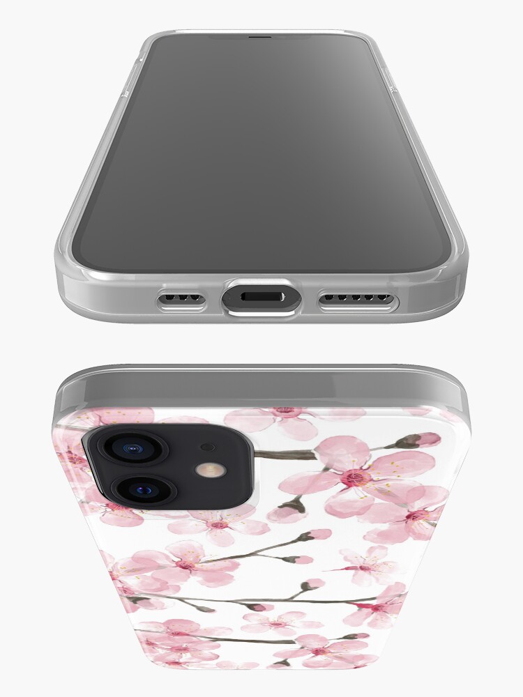 Alternate view of Cherry Blossom watercolor fashion and home decor by Magenta Rose Designs iPhone Case