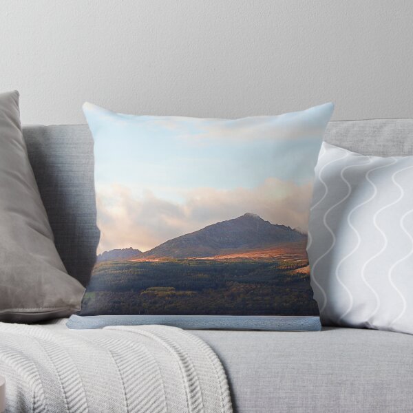 Goatfell Isle of Arran, Scotland. Throw Pillow