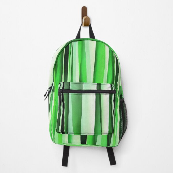 Item preview, Uneven Artistic Vertical Stripes Wintry Green Hues designed and sold by taiche.