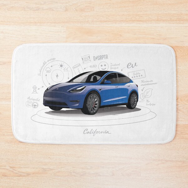 Item preview, Tesla Model Y Original Fan Art, serial number: TMY001BLUW designed and sold by valrusc.