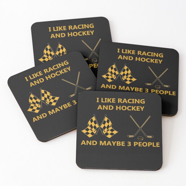 Item preview, I Like Racing and Hockey designed and sold by Sticker-Tee.