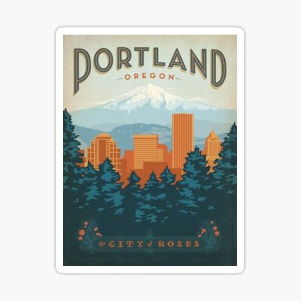 Portland, the city of roses Sticker