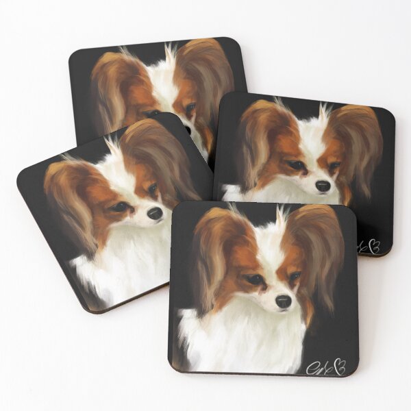 Item preview, Papillon Dog Painting designed and sold by jindogirlart.