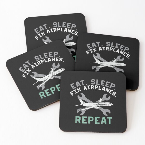 Item preview,  Airplane Mechanic Eat Sleep Repeat designed and sold by lindafrances.
