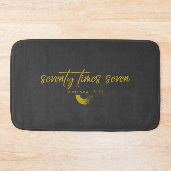 Item preview, Forgive Seventy Times Seven, 70 x 7, Matthew 18:22 designed and sold by TatteredFaith.