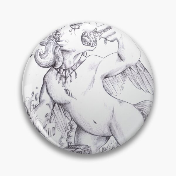 Item preview, Una esfinge malvada, un pony asustado (blanco y negro) designed and sold by Furiarossa.