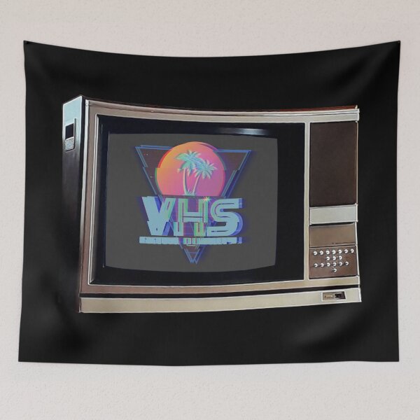 Item preview, TV SET / VHS # 3 (palms & grid) (GLITCHED) designed and sold by RICK-TURNER.