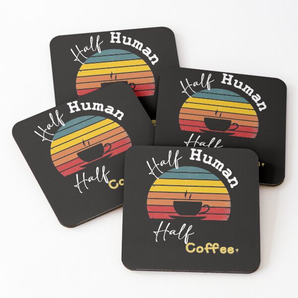 Item preview, Half Human Half Coffee , Funny Gift Valentine Birthday Coffee Lovers  designed and sold by Yellowpixel.