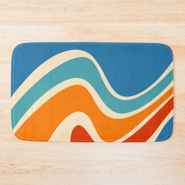 Item preview, Retro Inspired Abstract Waves designed and sold by bubblyshades.
