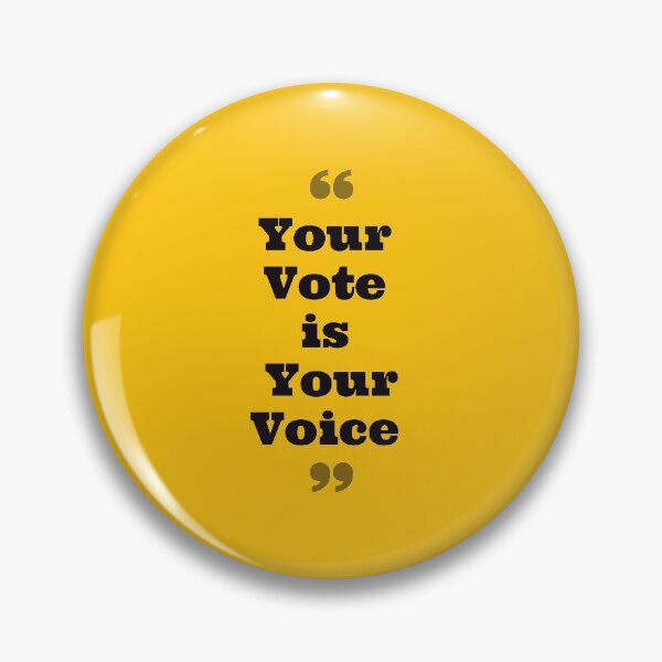 Item preview, Your vote is your voice  designed and sold by Giovanni's  Brown Quotes.