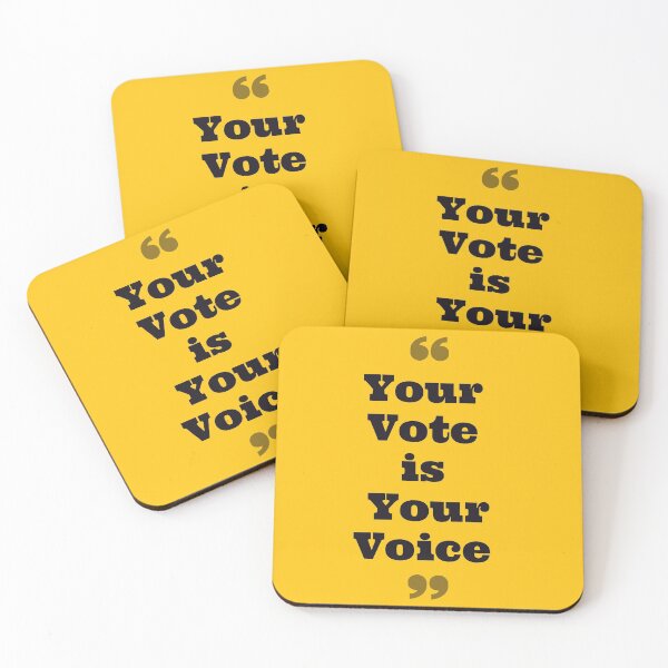 Item preview, Your vote is your voice  designed and sold by Giovanni's  Brown Quotes.