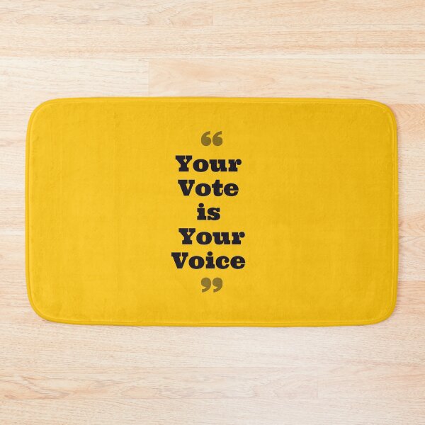 Item preview, Your vote is your voice  designed and sold by Giovanni's  Brown Quotes.