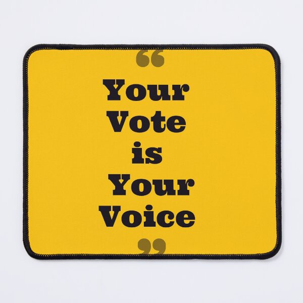 Item preview, Your vote is your voice  designed and sold by Giovanni's  Brown Quotes.