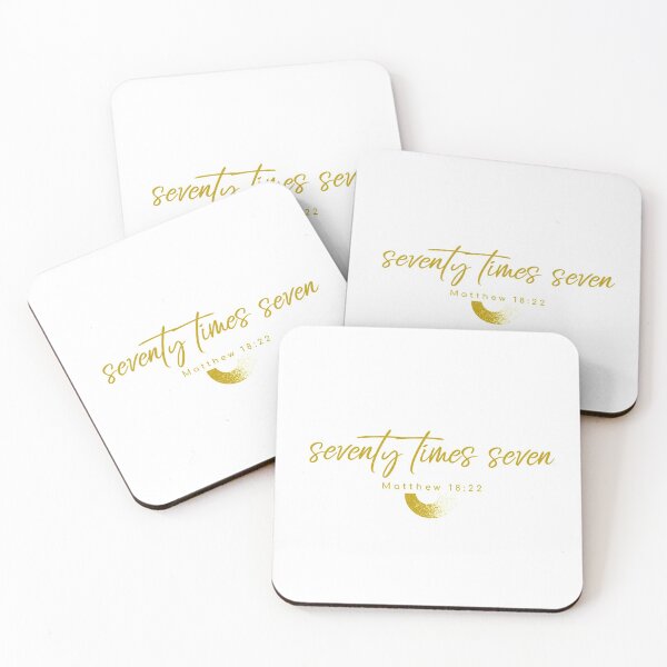 Item preview, Forgive Seventy Times Seven, 70 x 7, Matthew 18:22 designed and sold by TatteredFaith.
