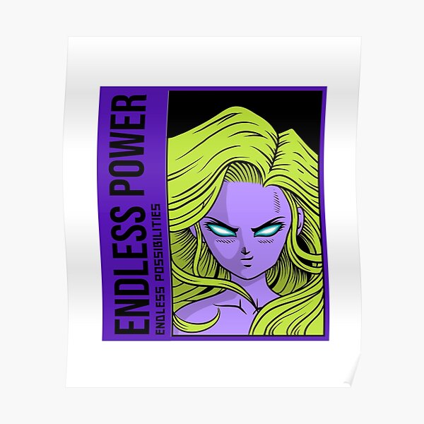 "Endless Power Anime Design" Poster for Sale by KayleeNel Redbubble