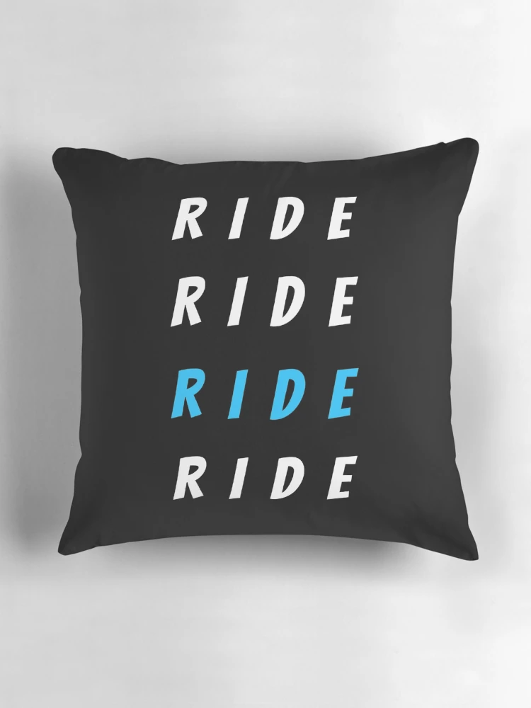 Thumbnail 3 of 4, Pillow, Ride Ride Ride Ride designed and sold by clairesartworks.