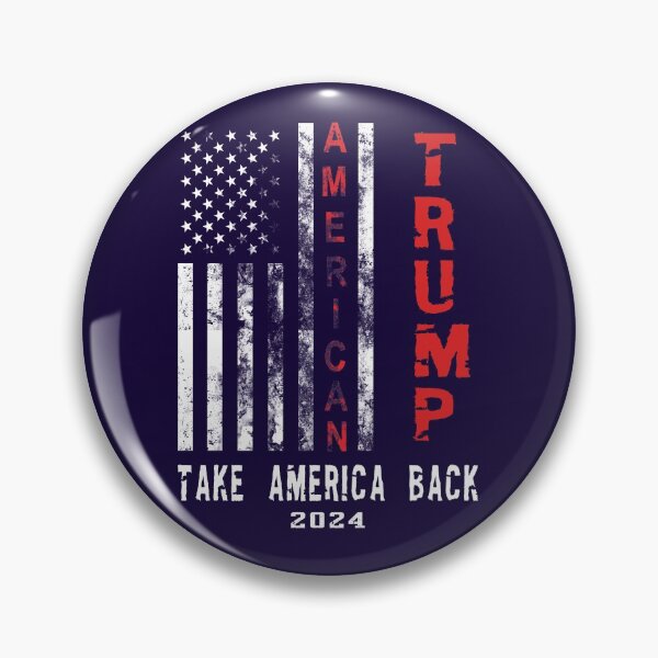 Item preview, Retro Vintage Trump Take America Back 2024 Patriotic Flage designed and sold by Yu-u-Ta.