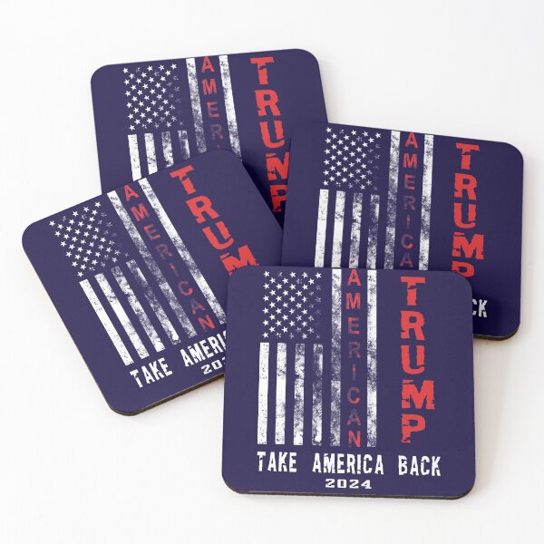 Item preview, Retro Vintage Trump Take America Back 2024 Patriotic Flage designed and sold by Yu-u-Ta.