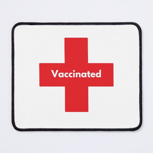 Item preview, Vaccinated - Large Cross - Fully Vaccinated - Covid Vaccine Status designed and sold by DesignByLeo.