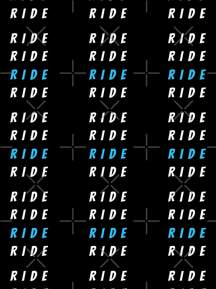 Thumbnail 3 of 3, Scarf, Ride Ride Ride Ride designed and sold by clairesartworks.