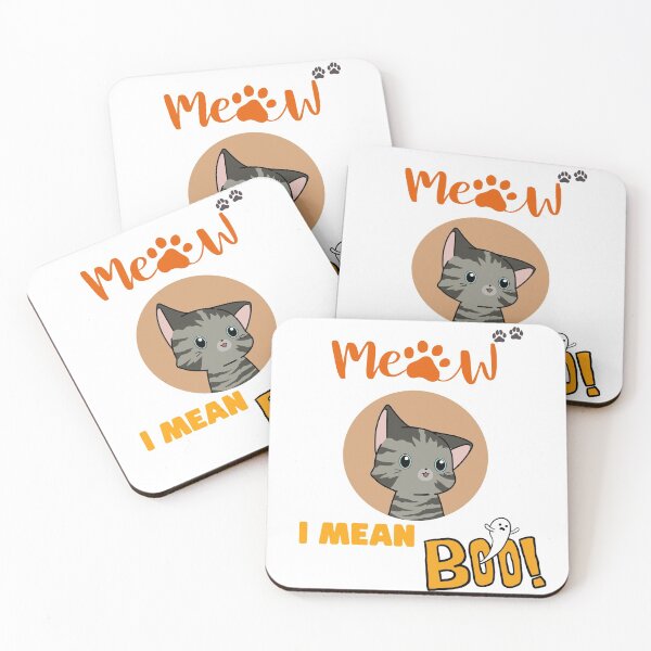 Item preview, Meow I Mean BOO! designed and sold by ChanJrStore.