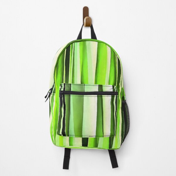 Item preview, Uneven Artistic Vertical Stripes Light Green Hues designed and sold by taiche.