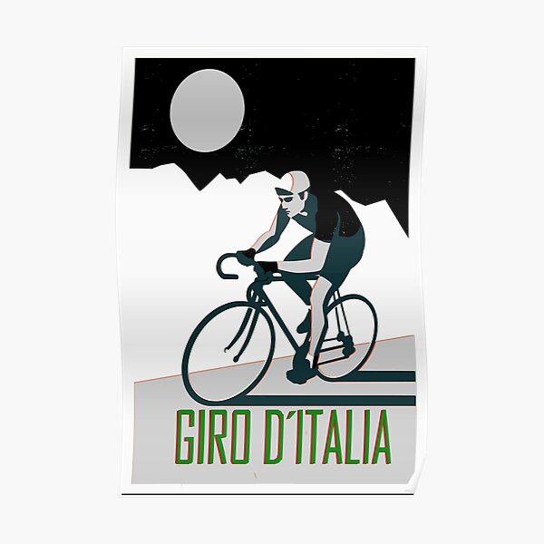 Poster Vintage Cyclisme - Giro D'Italia / Vuelta - Fausto Coppi - Fabriqué En Italie