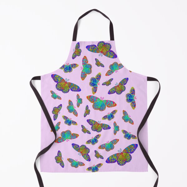 Item preview, Colorful butterflies on baby pink designed and sold by MarionsArt.