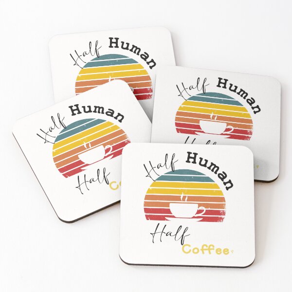 Item preview, Half Human Half Coffee , Funny Gift Valentine Birthday Coffee Lovers  designed and sold by Yellowpixel.