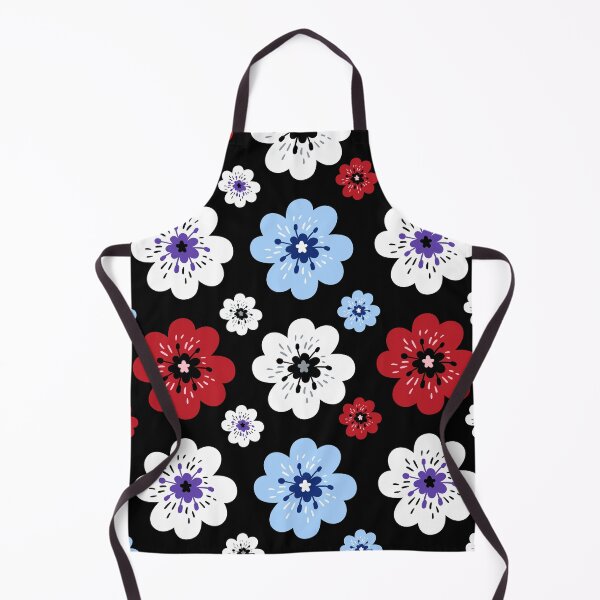 Item preview, Red and Black Aesthetic Anemone Flower Pattern designed and sold by thecooltable.