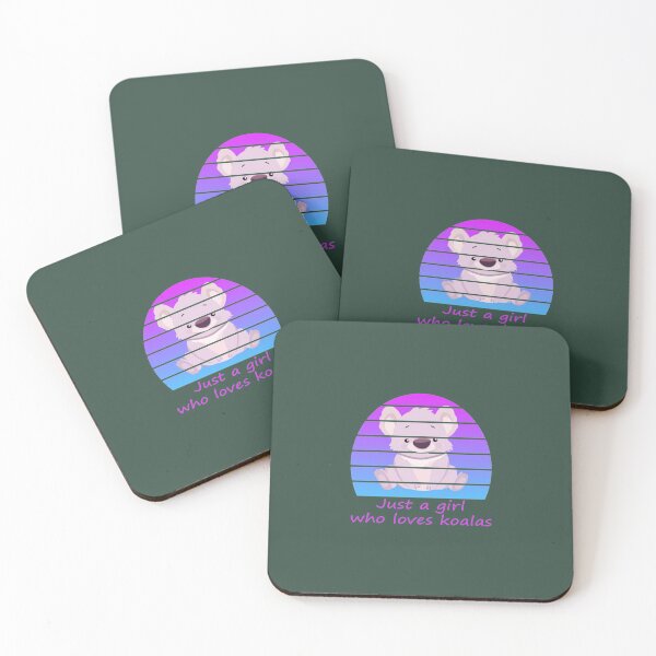 Item preview, Just A Girl Who Loves Koalas Fitted  designed and sold by THEJOHNJAD.