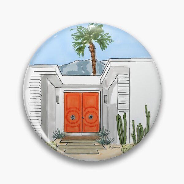 Item preview, Orange Palm Springs Door designed and sold by kschowe.