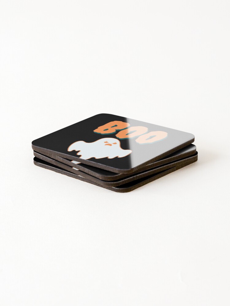 Thumbnail 4 of 5, Coasters (Set of 4), Boo ghost designed and sold by authenticwords.