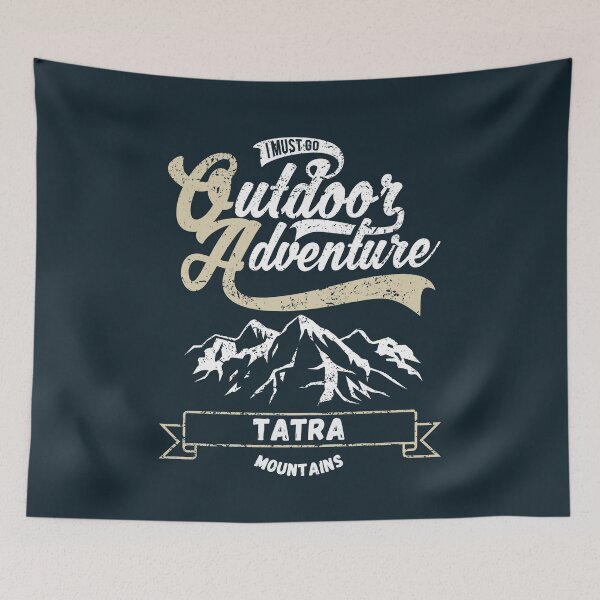 Item preview, Tatra Mountains in Poland and Slovakia, Europe - Vintage Mountain Outdoor Adventure Logo designed and sold by Vintage-TM.